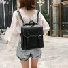 Leather buckle backpack