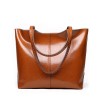 Leather Rectangle Tote Bag