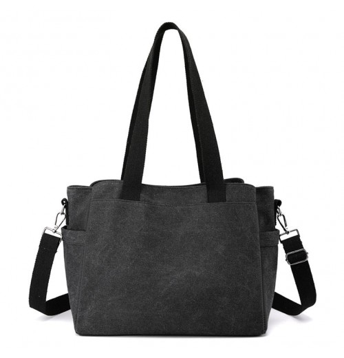 Black Rectangle Tote Bag